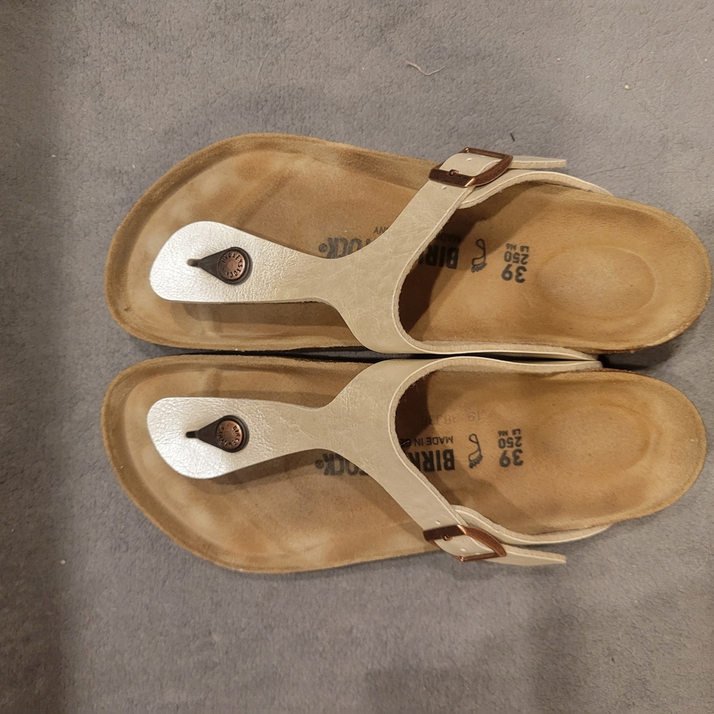 Birkenstock Beige and Brown Sandals